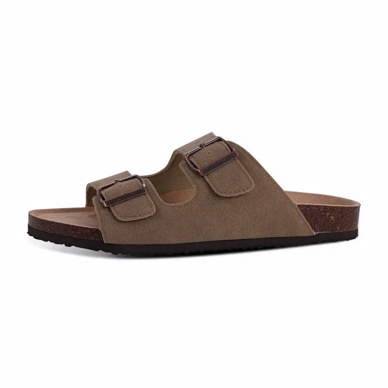 Litfun Classic Cork Clogs For Women Men Cork Footbed Mules For Men Comfort Beach Slippers Slip-on Potato Shoes Evening Sandals