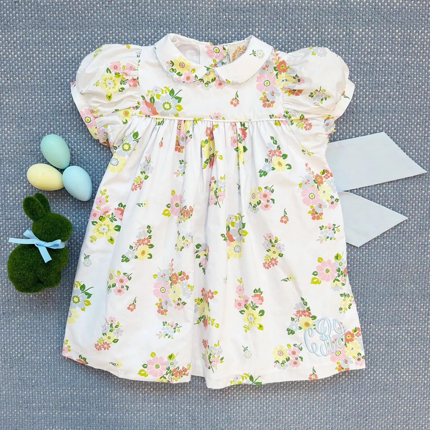 Mary Dal Dress - Biltmore Blooms with Buckhead Blue