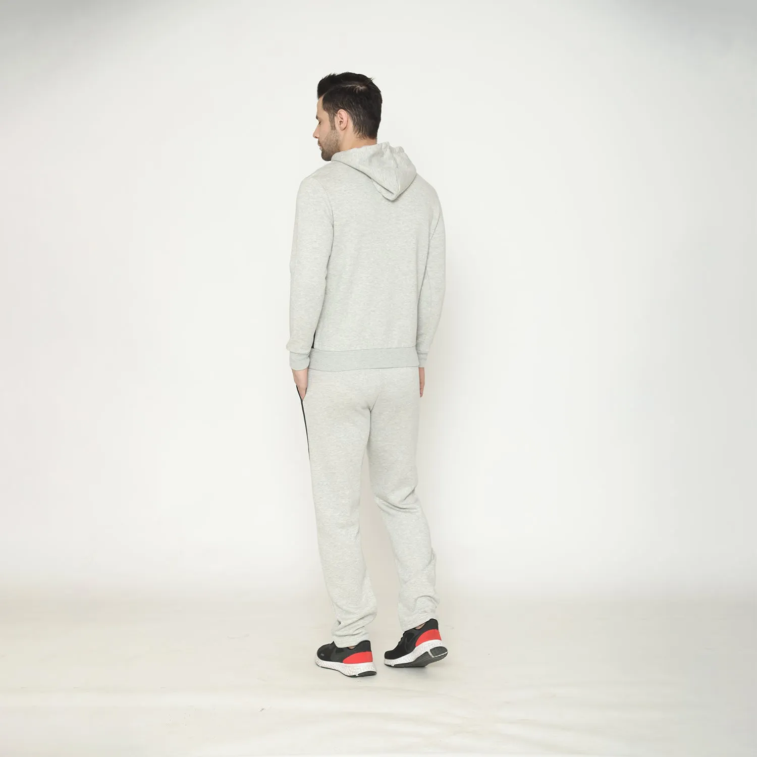 Men's Solid Track Suit - Light Grey Mill