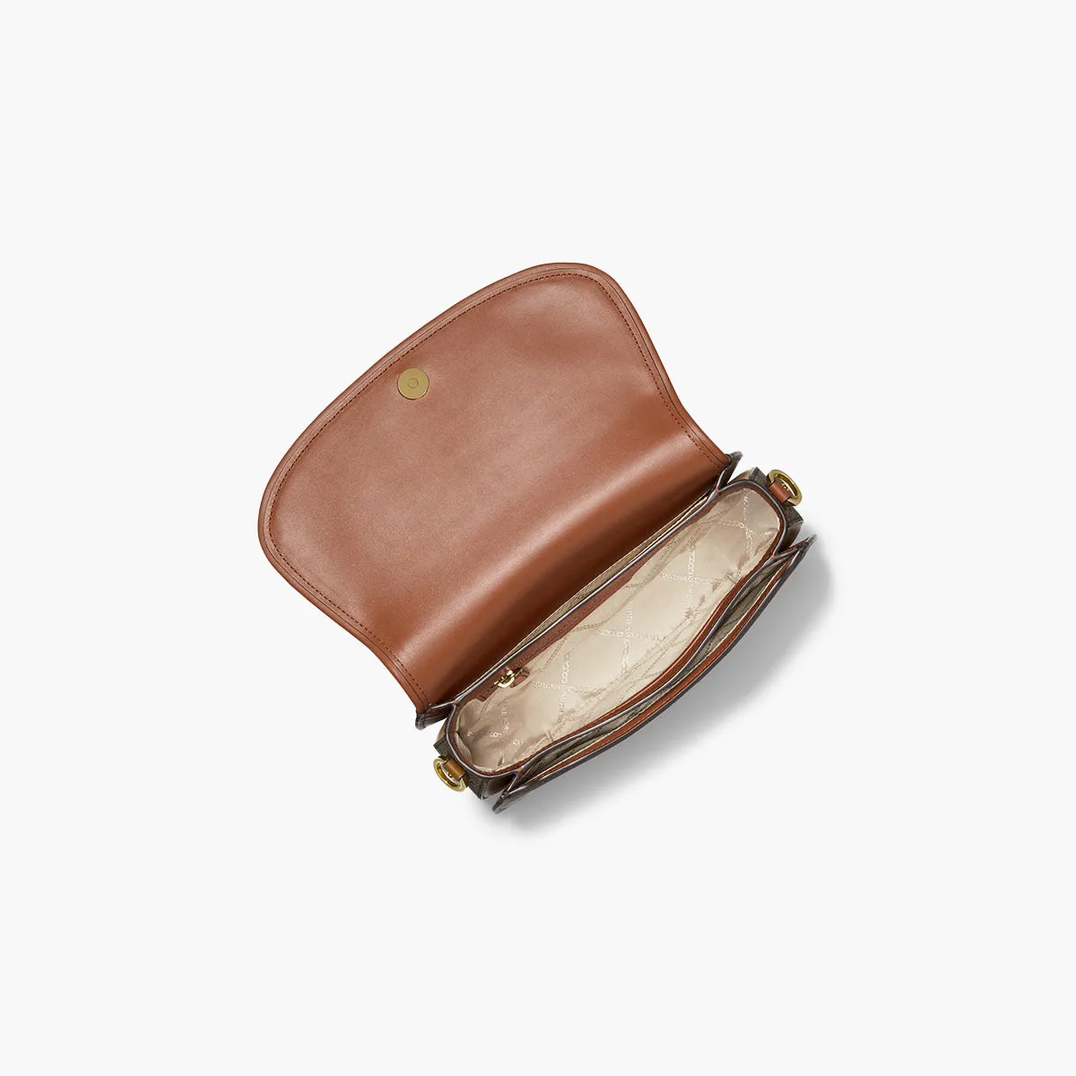 Mila Medium Empire Signature Logo Messenger Bag