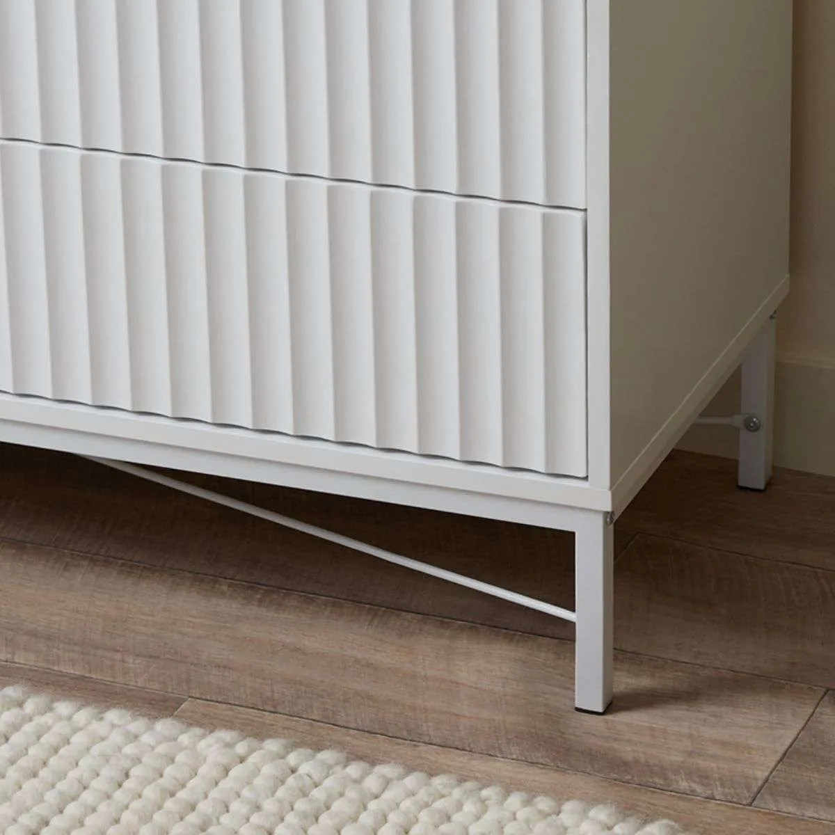 Nyla Six Drawer - White