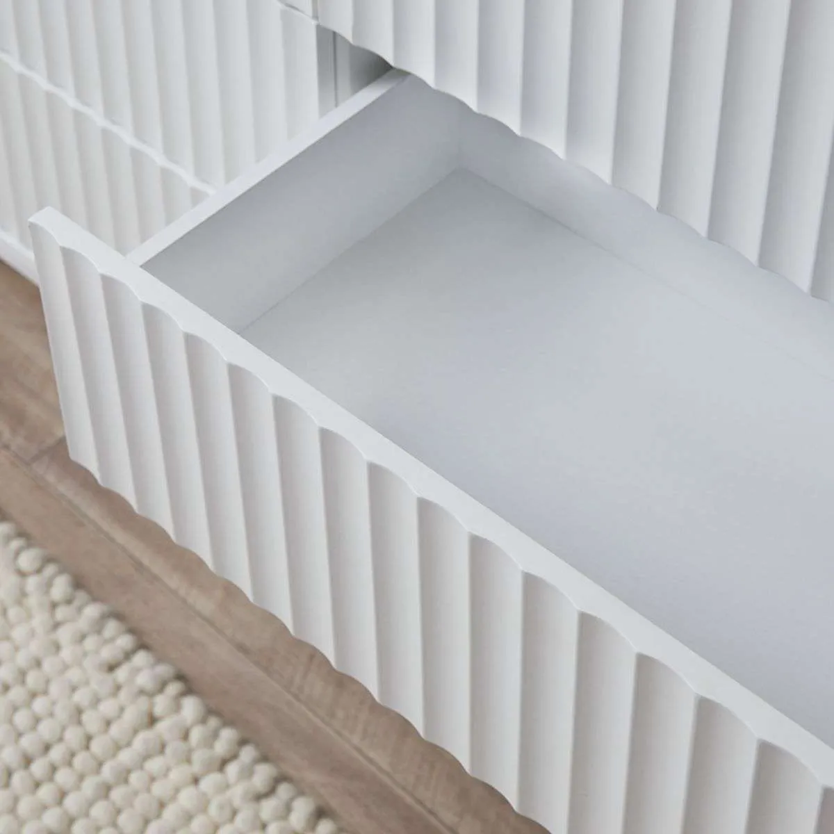 Nyla Six Drawer - White