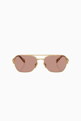 Prada Aviator Sunglasses - Gold/ Violet