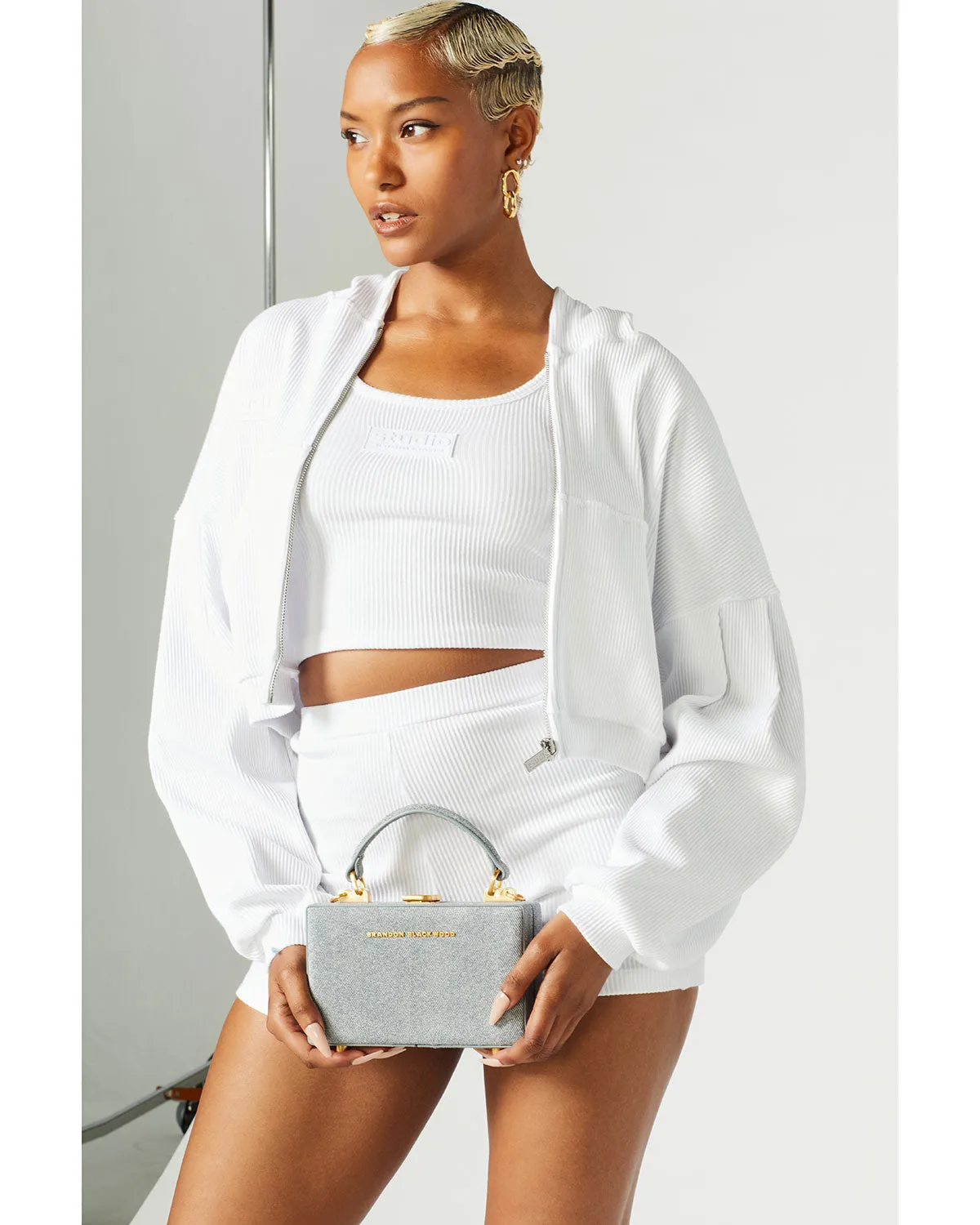 Ribbed Zip Hoodie