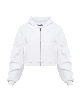 Ribbed Zip Hoodie