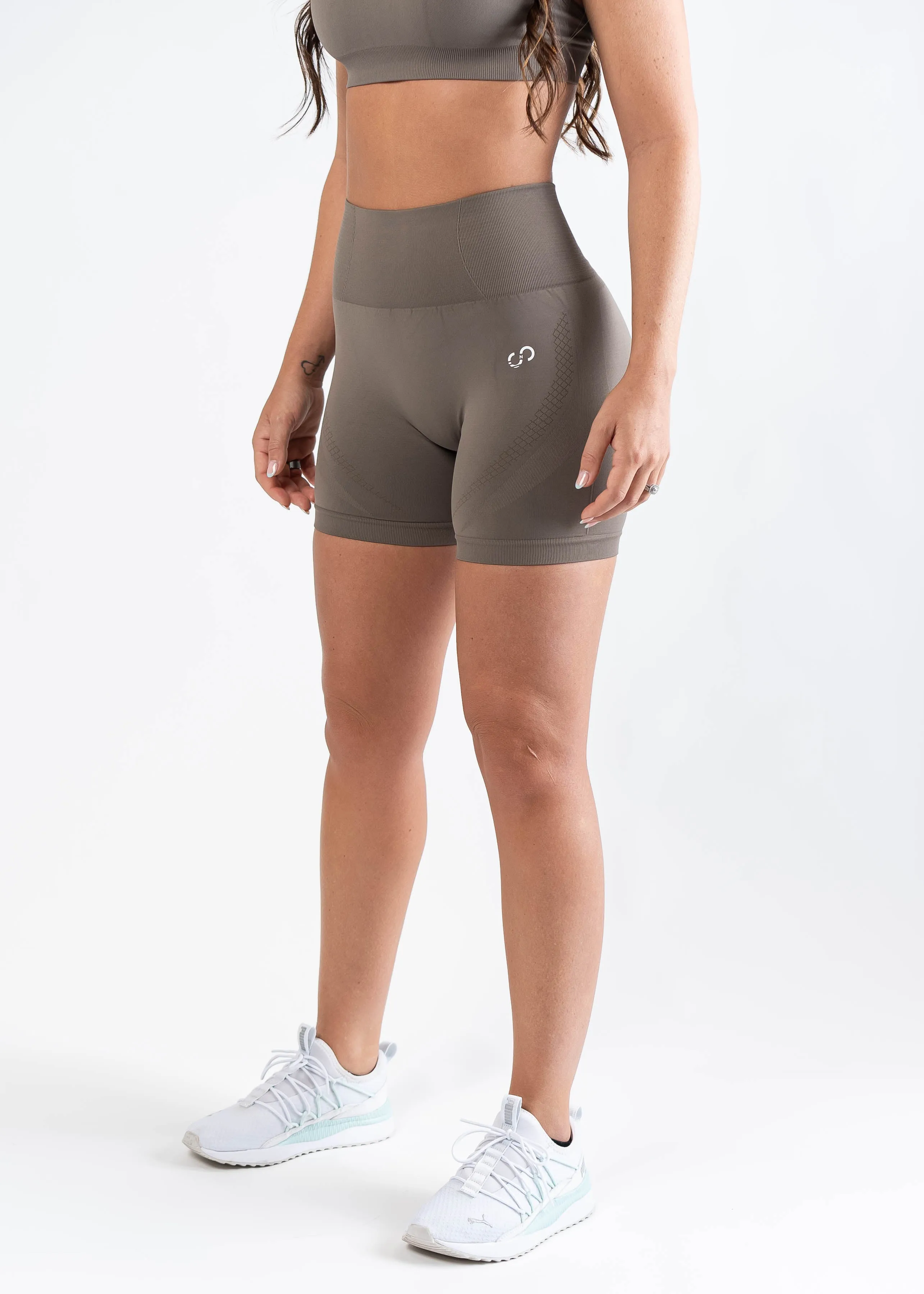 Sculpt Seamless Shorts |  Battlefield Brown