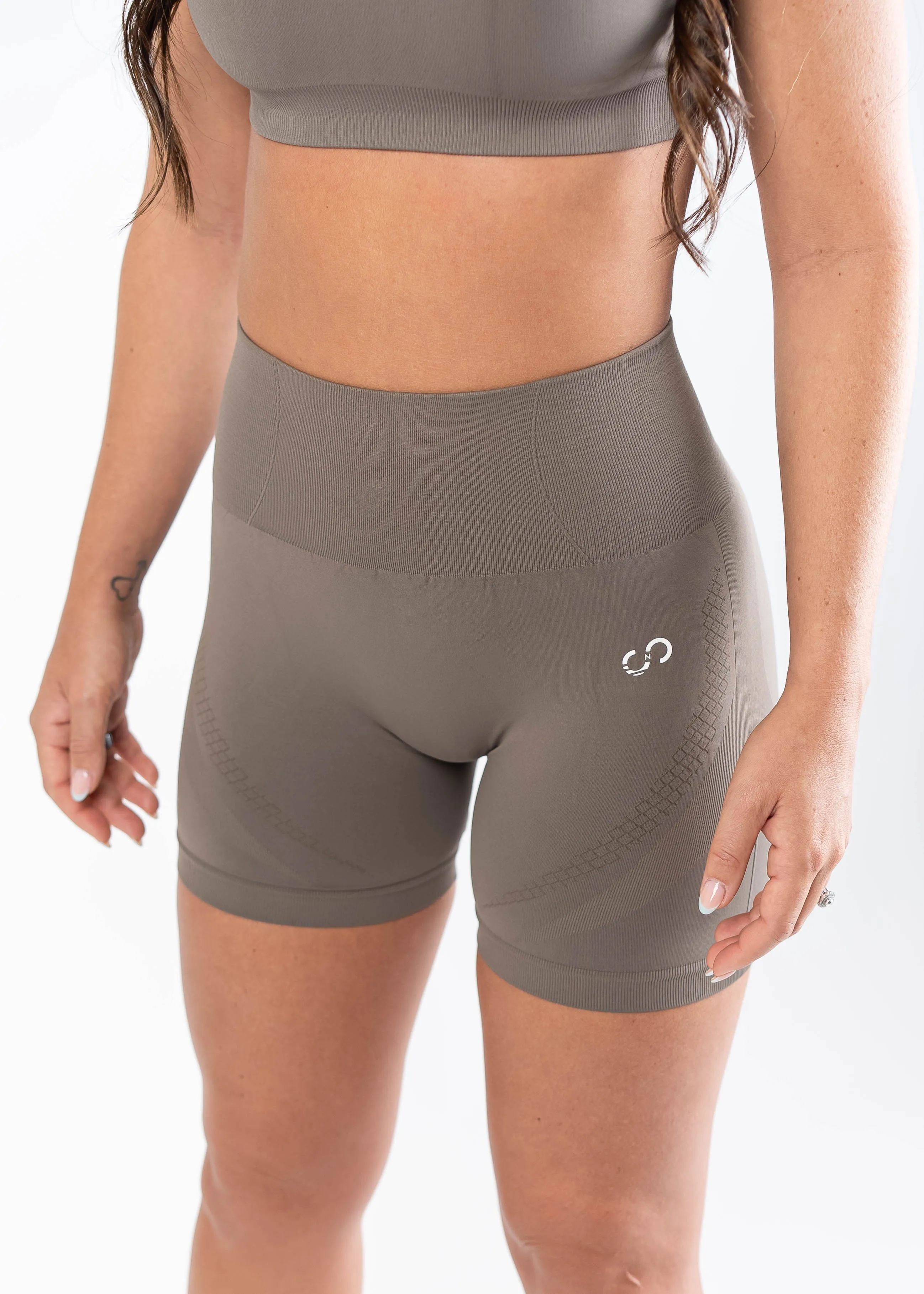 Sculpt Seamless Shorts |  Battlefield Brown