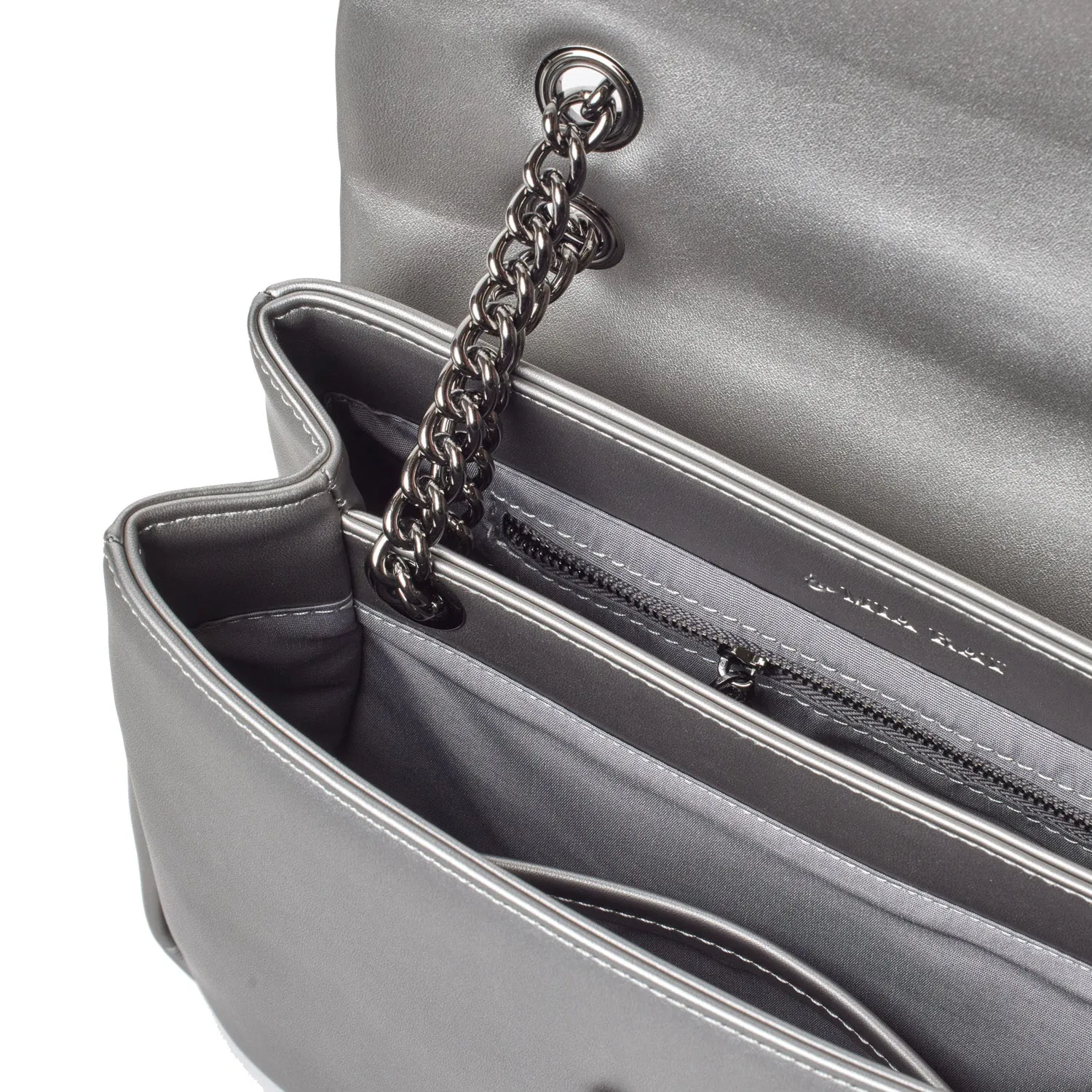 STANDARD MEDIUM CLASSIC FLAP BAG PLATINUM
