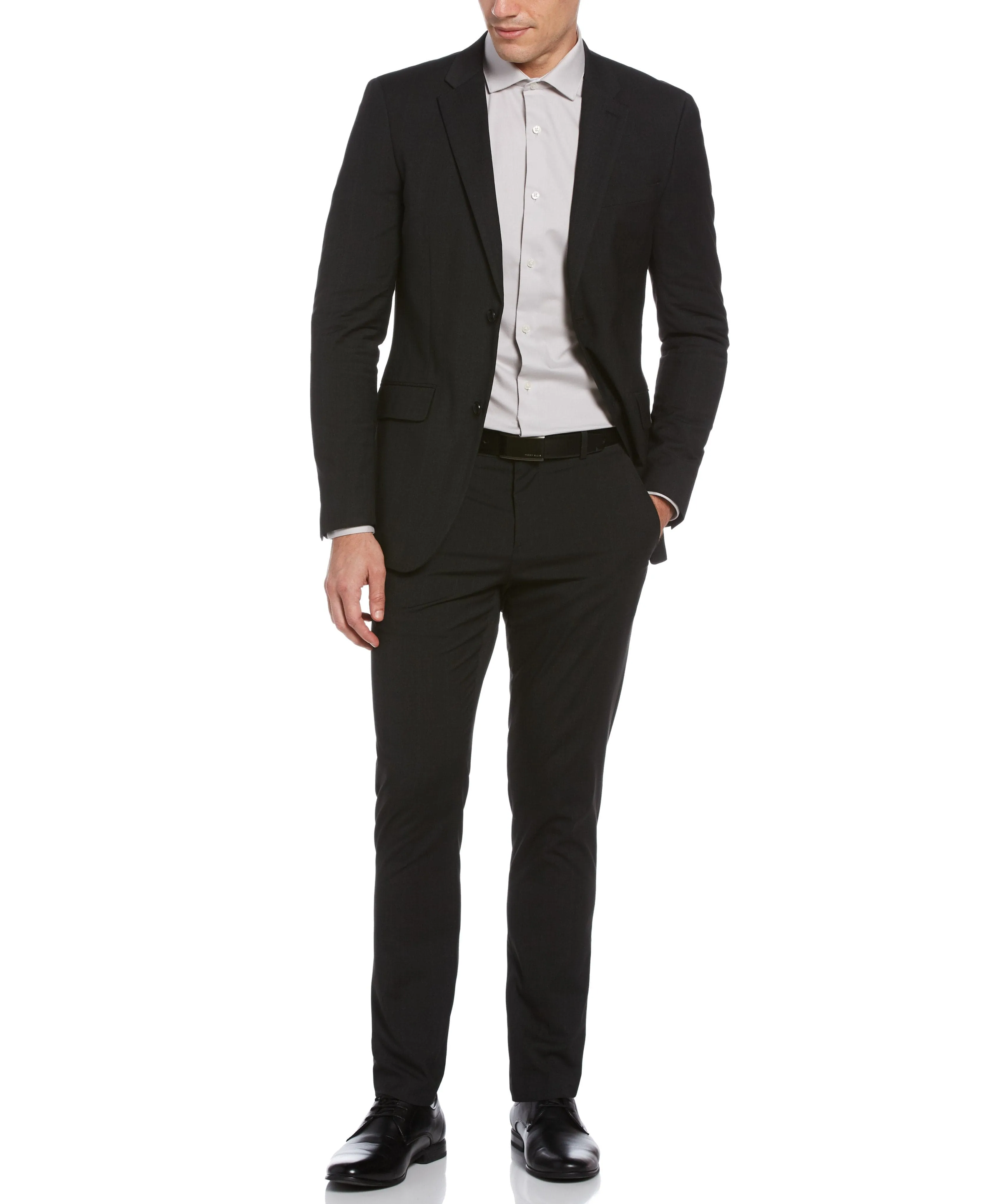 Very Slim Fit Textured Plaid Stretch Jacket