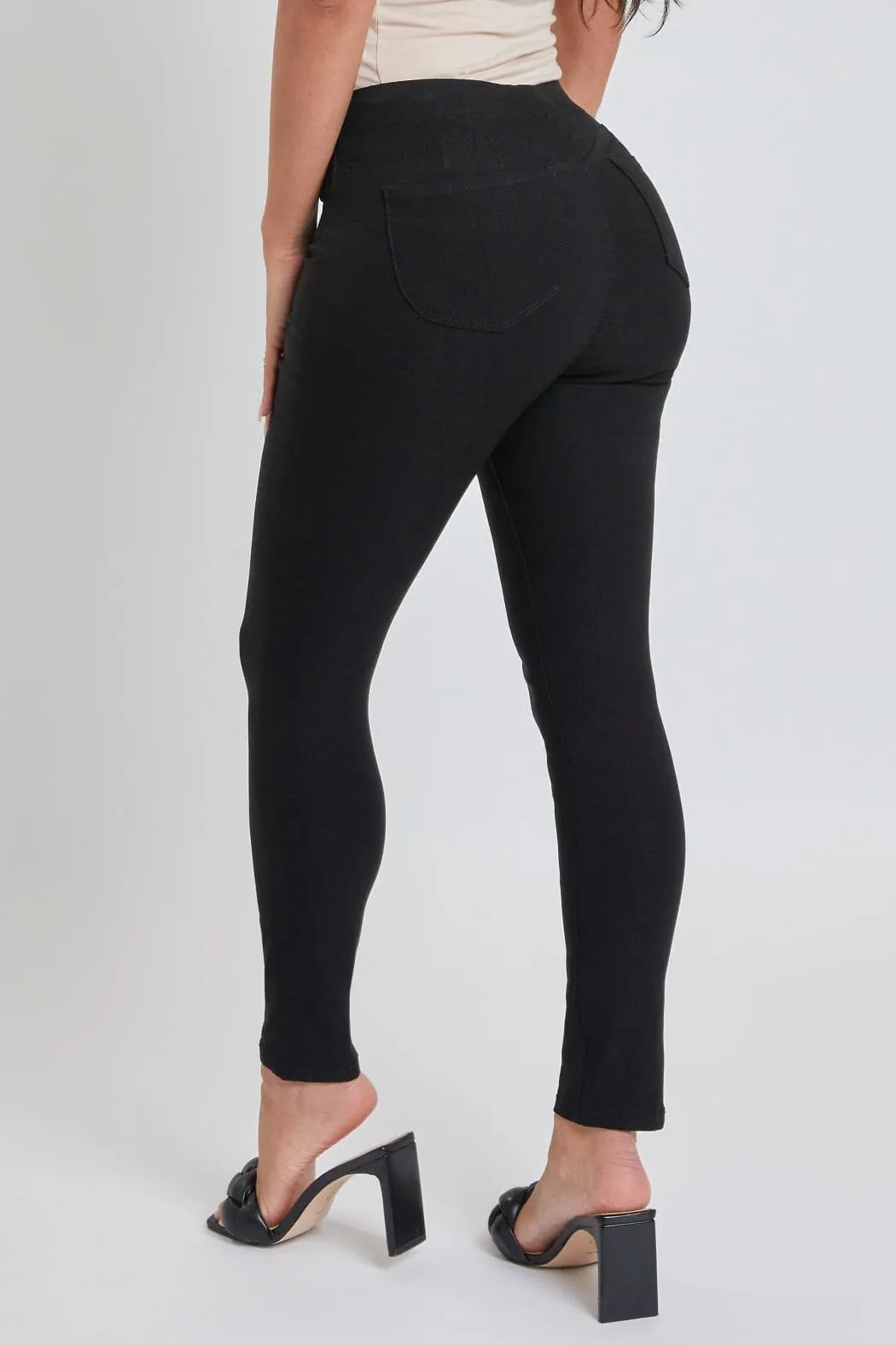Women's Petite Hyperstretch Mid Rise Jegging, Black